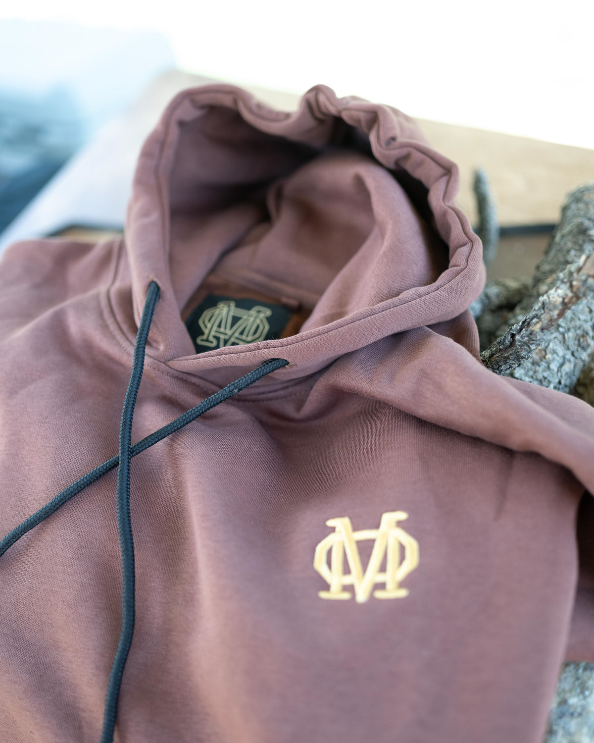 Burgundy & Gold Hoodie