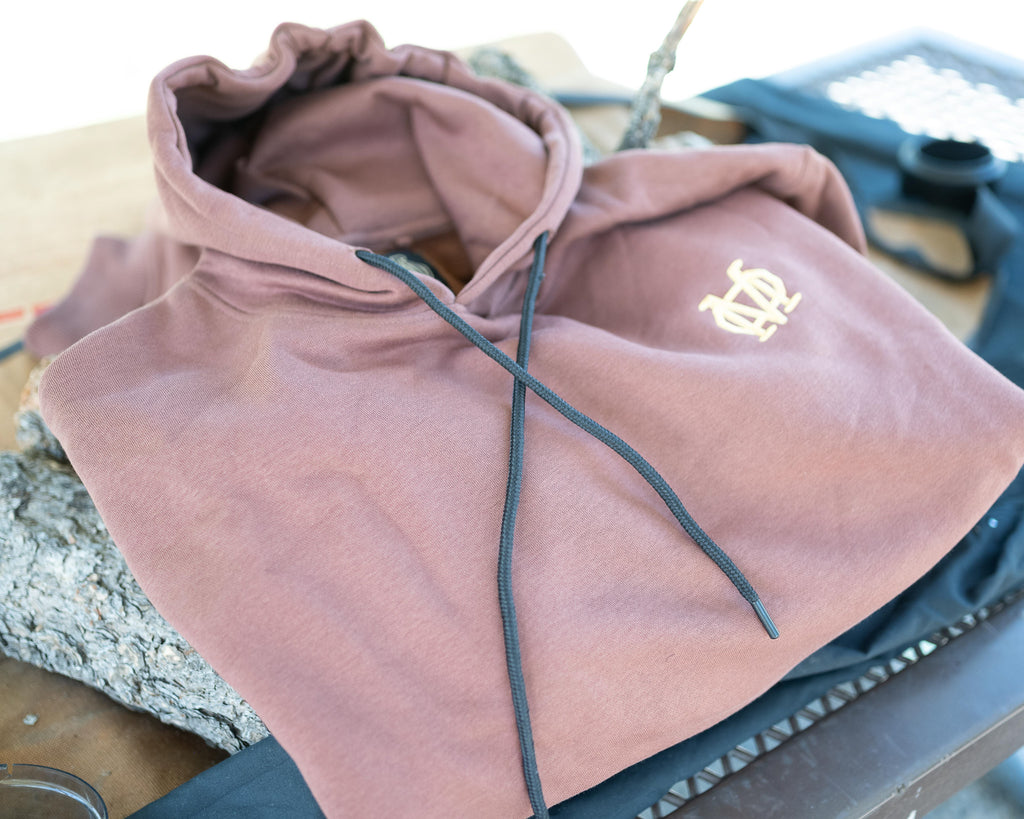 Burgundy & Gold Hoodie