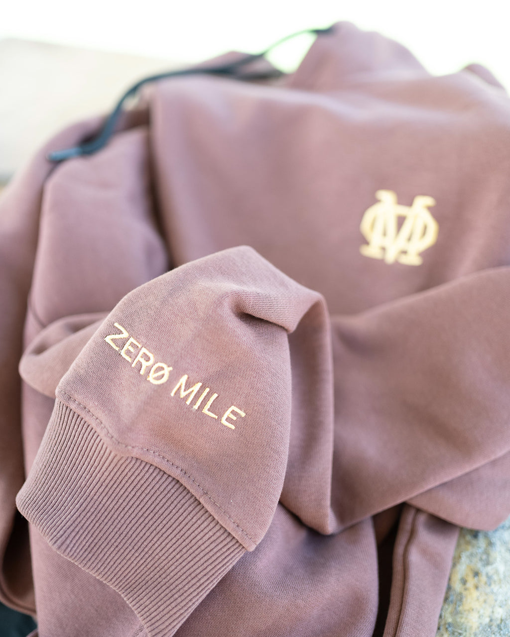 Burgundy & Gold Hoodie