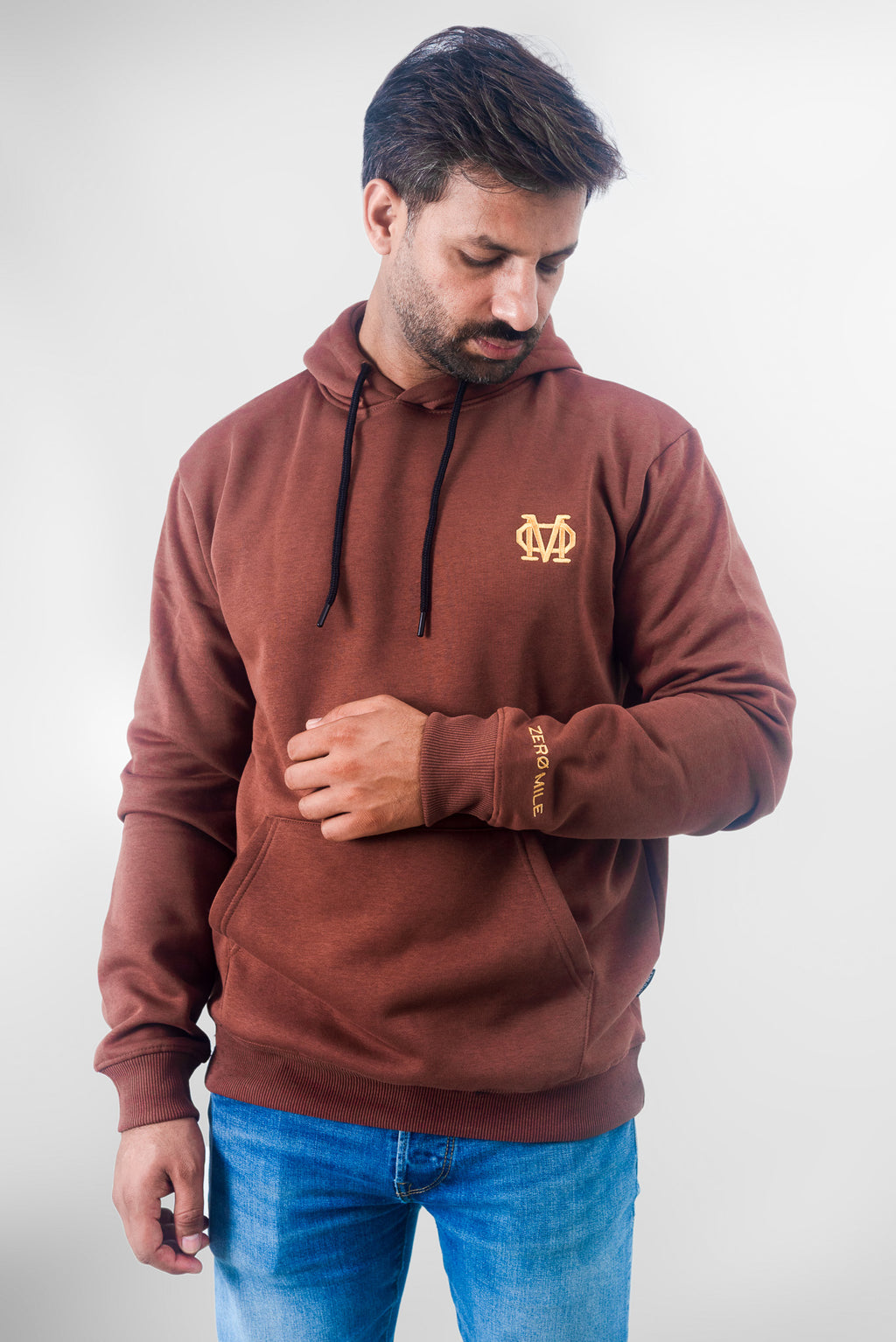 Burgundy & Gold Hoodie