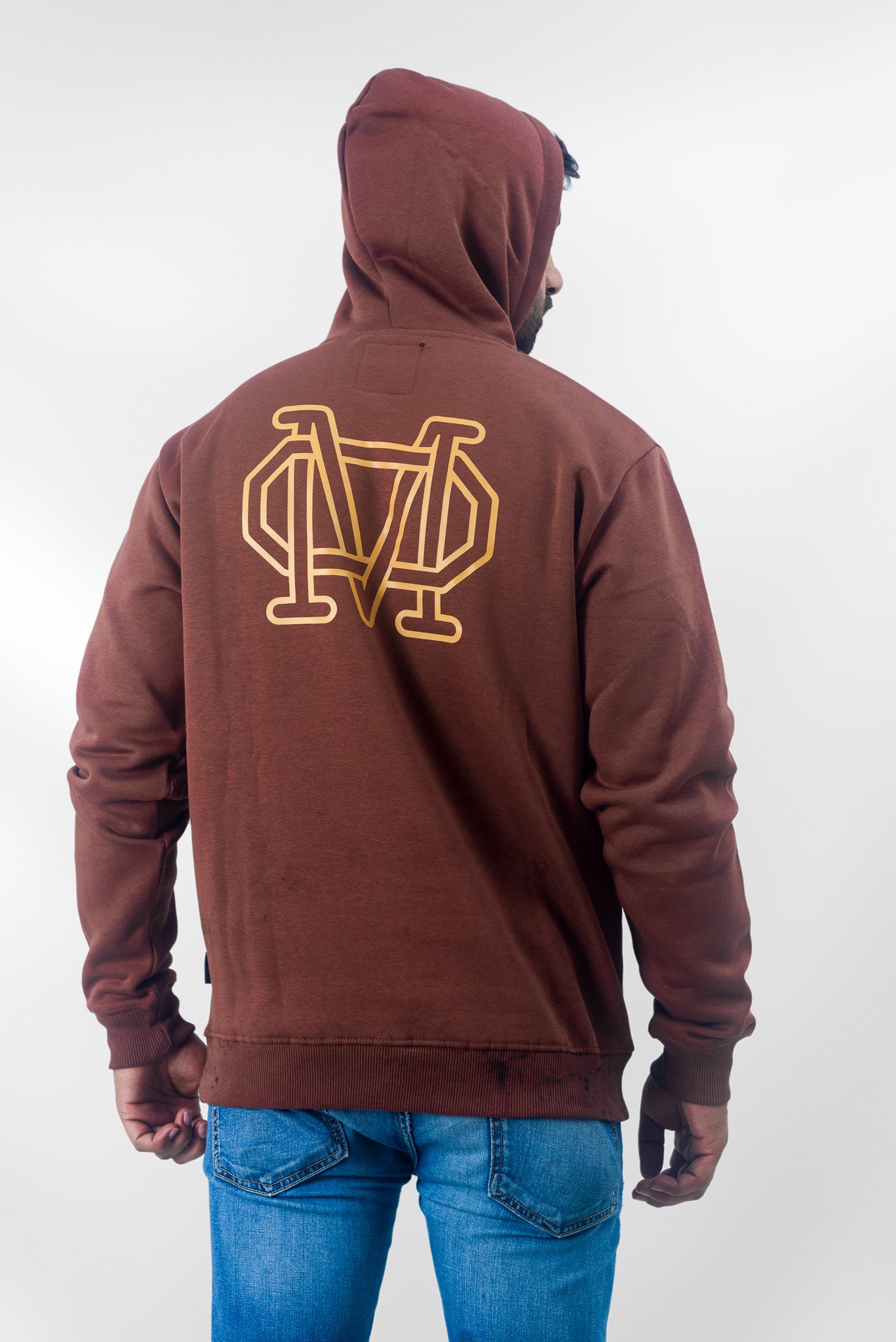 Burgundy & Gold Hoodie
